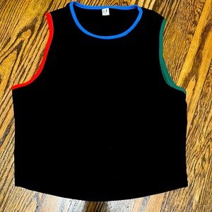 Fashion Brand Company Rib Crop Tank